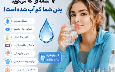 ۷ نشانه‌ای که می‌گوید بدن شما کم‌آب شده است