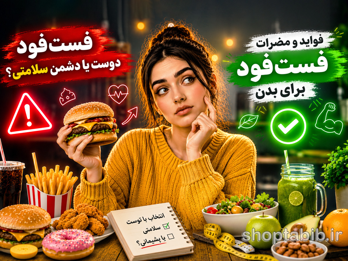 فست‌فود؛ لذت چند دقیقه‌ای یا تهدیدی برای سلامتی؟ بررسی کامل فواید و مضرات فست‌فود برای بدن