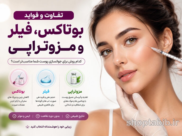 بوتاکس، فیلر یا مزوتراپی؟ تفاوت، مزایا، ماندگاری و بهترین روش جوانسازی پوست
