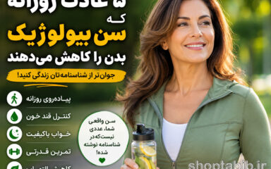 ۵ عادت طلایی برای کاهش سن بیولوژیک بدن | جوان‌تر از سن شناسنامه‌ای!