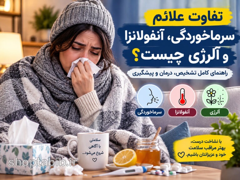 تفاوت علائم سرماخوردگی، آنفولانزا و آلرژی چیست؟ + جدول مقایسه، روش تشخیص و درمان