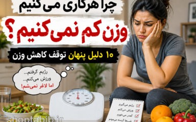چرا لاغر نمی‌شوم؟ ۱۰ دلیل پنهان توقف کاهش وزن + راه‌حل
